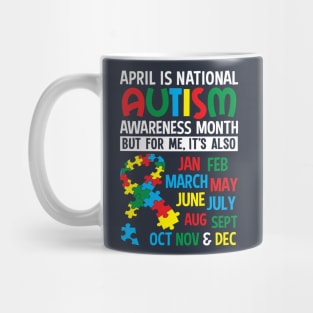 Autism Awareness Gift April is National Autism Month Autistic  Special Needs Mug